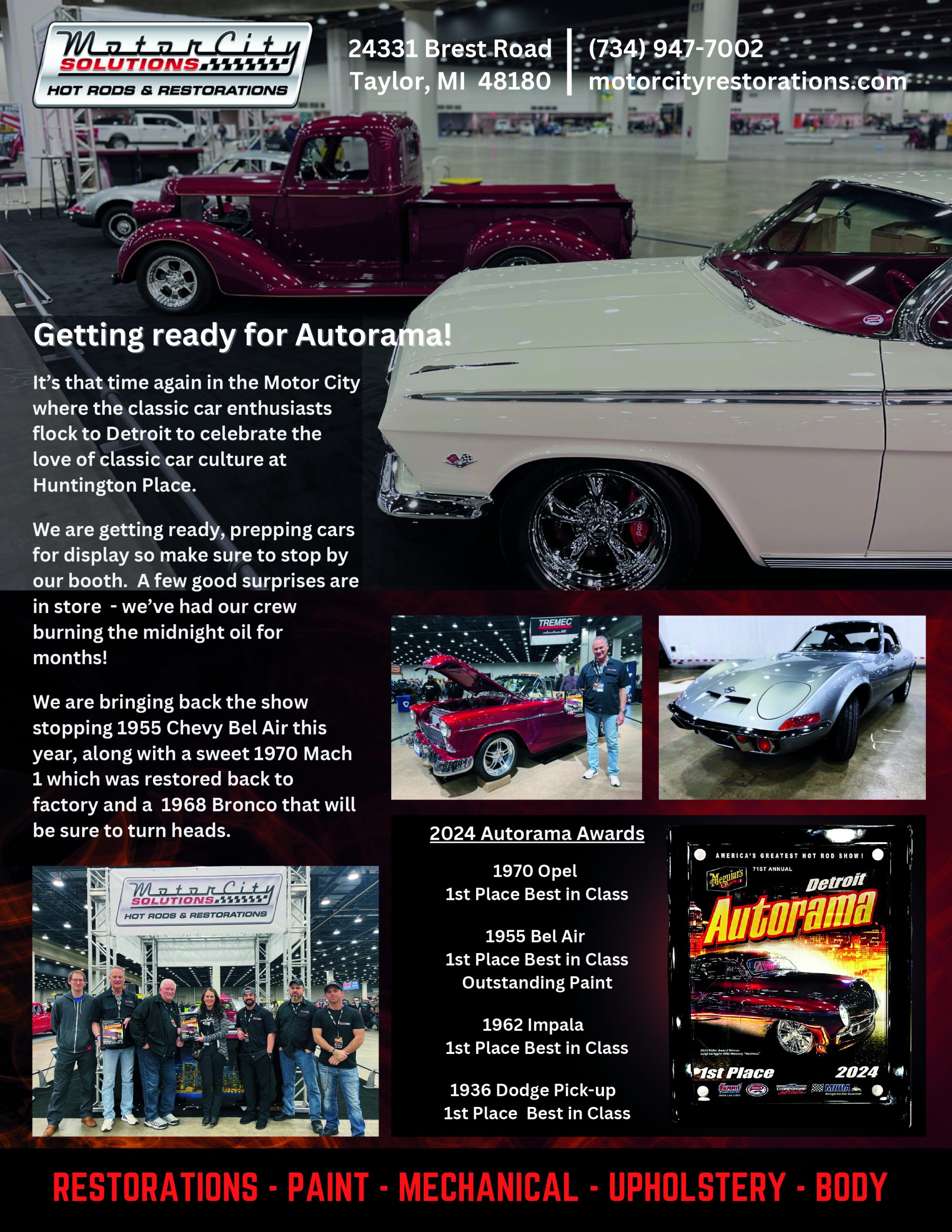 Getting ready for Autorama! It’s that time again in the Motor